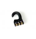 pulley hook aluminium 3 rollers - 20mm