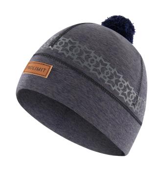 PL Neoprene Beanie Pom Pom Black/Grey