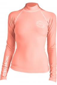 Lycra Billabong Pink Sunset Logo Long Sleeve
