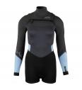 Wetsuit PL PG Fire FZ Shorty Sunset 3/2 Bl/Gr