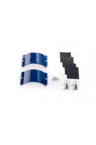 2x Clamcleat CL244/S2 Blue Strap, 4x Screws, 4x Rubber