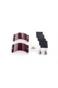 2x Clamcleat CL244/S1 Aubergine Strap, 4x  Screws, 4x Rubber