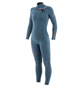 Neoprenska Obleka Manera Womens Wetsuit Seafarer FZ 4/3mm Pewter