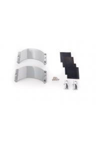 2x Clamcleat CL244/S5 Ash Grey Strap, 4x  Screws, 4x Rubber