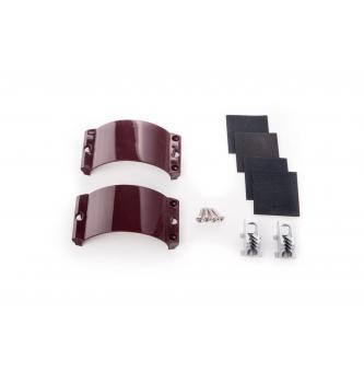 2x Clamcleat CL244/S1 Aubergine Strap, 4x  Screws, 4x Rubber